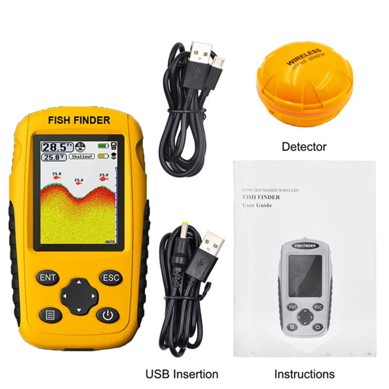 Fish finder wireless Wireless  - Fishing Boat Depth Finder review and price