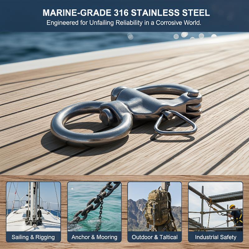 Marine Swivel Snap Shackle 316 - Fishing Boat Paddle review and price